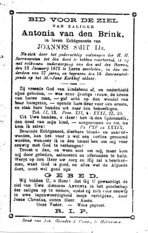 Brink, Antonia van den (1835-1872)