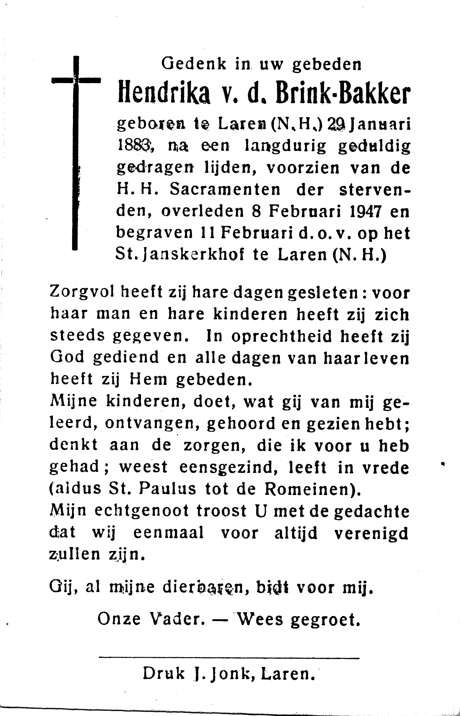 Bakker, Hendrika (1883-1947) - Afbeelding 2